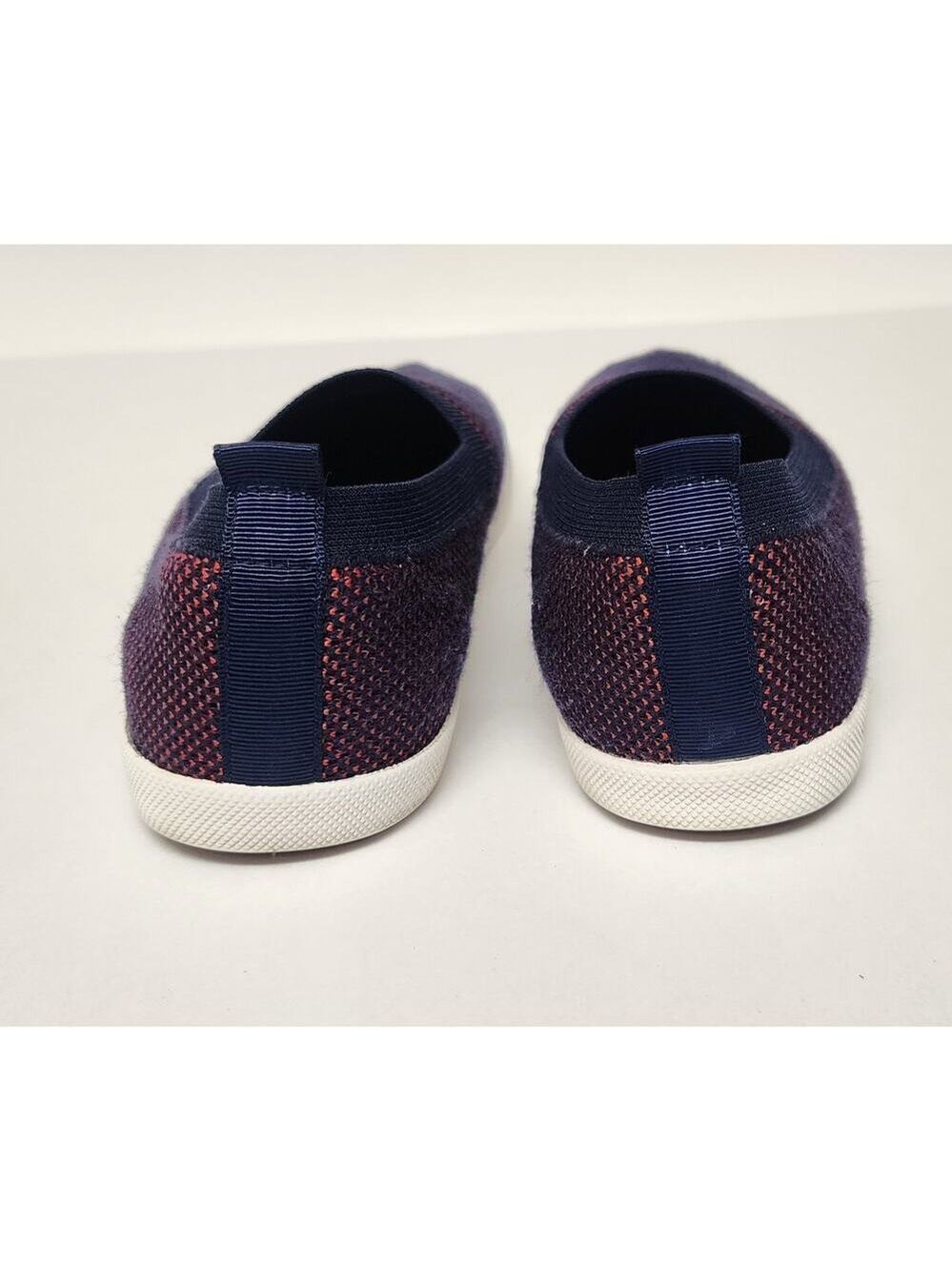 Nautica Womens Navy Blue Red Nautical Knit Slip On Sailing Boat Shoes Size US 8 - Picture 7 of 9
